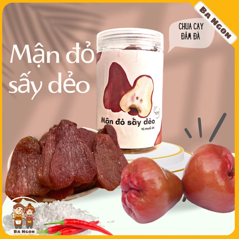 Mận đỏ sấy muối ớt - Roi đỏ sấy muối ớt - chua cay đậm vị - ảnh shop tự chụp