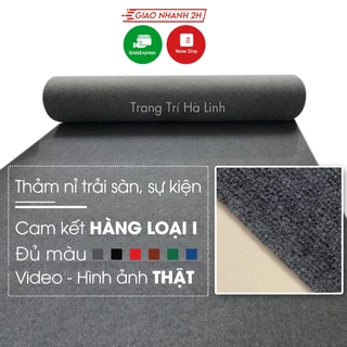 Thảm trải sàn nỉ văn phòng, thảm lót sàn cửa hàng phòng khách dày 3mm, thảm nỉ đỏ sự kiện sân khấu