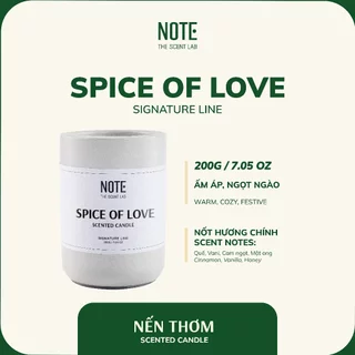 Nến Xi Măng NOTE - The Scent Lab dòng SPICE OF LOVE | Ấm áp - Ngọt Ngào