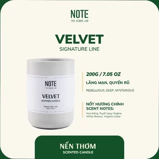 Nến Xi Măng NOTE - The Scent Lab dòng VELVET | Lãng mạn - Quyến rũ