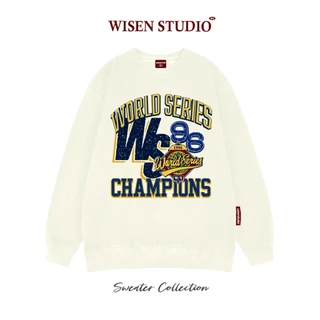 Áo sweater WISEN nỉ bông form rộng oversize unisex mẫu CHAMPIONS