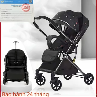 Xe đẩy gấp gọn siêu nhẹ 2 chiều trước - sau, 3 tư thế ngồi, ngả, nằm có tay kéo xe mẫu mới 2023. Xe đẩy cho bé du lịch