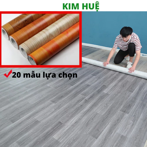 Thảm trải lót sàn simili vân gỗ , tấm simili dán sàn giả gỗ nền nhựa pvc chống trượt dày 0.5mm nhiều mẫu giá rẻ