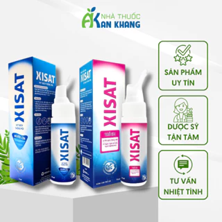 Xịt mũi nước biển sâu XISAT hằng ngày 75ml phòng ngừa sổ mũi, ngạt mũi và viêm xoang