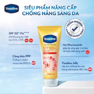 [70ml] Serum tinh chất dưỡng thể chống nắng, nâng tông  Vaseline HEALTHY BRIGHT SPF 50+