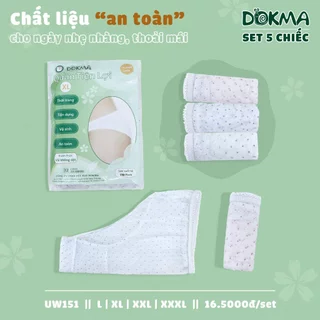 Quần Lót Giấy Nữ Dokma Set 5c Quần Lót Dùng 1 Lần Cho Mẹ Sau Sinh