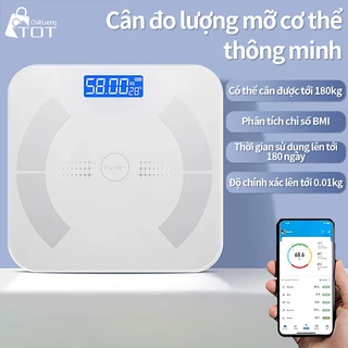 Cân Điện Tử Thông Minh Cân Sức Khỏe, Phân Tích Cơ Thể Kết Nối Bluetooth, Đo Mỡ, Mỡ, Nước, Cơ