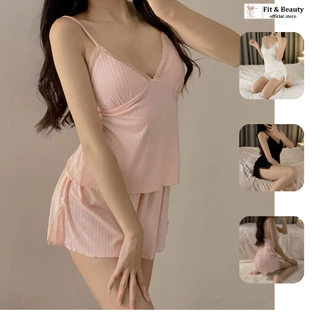 bộ ngủ nữ 2 dây sexy, đồ ngủ sexy, đồ mặc nhà BN01