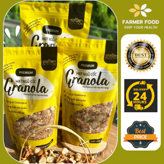 COMBO 2 Olaben Granola 500g - Hạt ngũ cốc dinh dưỡng ăn kiêng, giảm cân tự nhiên Olaben Nutrition