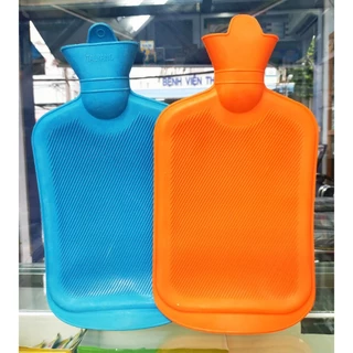 Túi chườm cao su - túi chườm nóng Cao Su Loại To 2000ml [2 Lít], túi chườm hỗ trợ giảm đau bụng ( Màu ngẫu nhiên )