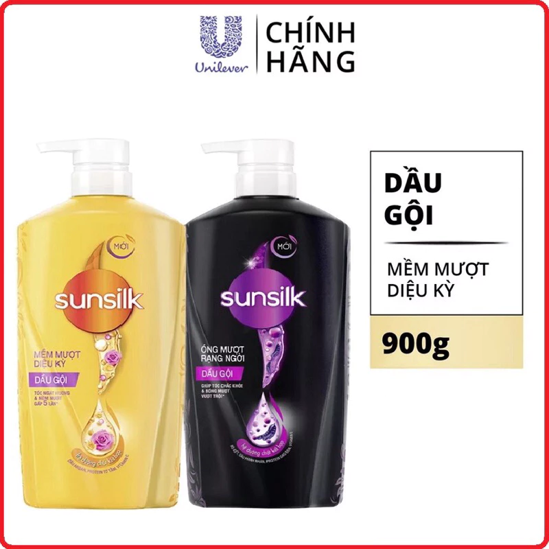 Dầu gội Sunsilk óng mượt rạng ngời 850ml/650g