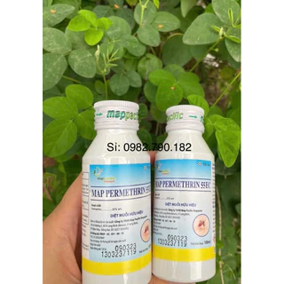 Chế phẩm sinh học Map Permethrin 55EC( 100ml) diệt muỗi, tẩm màn hiệu quả an toàn