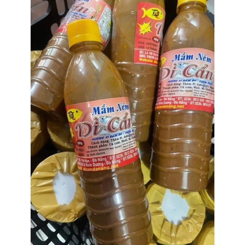 Mắm nêm Dì Cẩn Đà Nẵng chính gốc ,chai 500ml thơm ngon