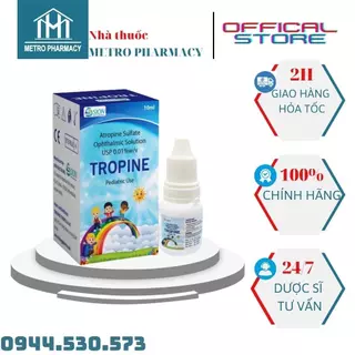 Dung dịch nhỏ mắt kiểm soát cận thị cho trẻ TROPINE 0.01%-Nhập khẩu Ấn Độ-Dung tích 10ml