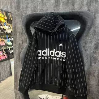 ÁO CHÍNH HÃNG ADIDAS PINSTRIPE FLEECE HOODIE SHOP XÁM STORE