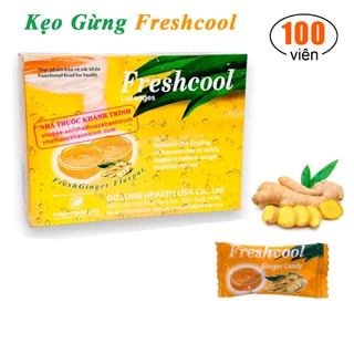 Tách lẻ 100 viên - Kẹo gừng Freshcool giảm ho, ngứa họng, giảm cảm giác buồn nôn