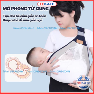 Địu em bé, địu em bé sơ sinh 0-3 tuổi cao cấp, Địu cho bé gọn nhẹ thông thoáng dễ sử dụng – Khoaibabies