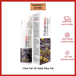 Chai Xịt Vệ Sinh Phụ nữ Fobe Hera  - Giúp Dưỡng Da Mềm Mịn, Khử Mùi Hôi, Fobehera Làm Thơm Mát, Giảm Ngứa (Chai 50mL)