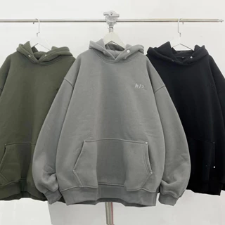 Hoodie nỉ thêu hD form rộng unisex - N.E.K.K