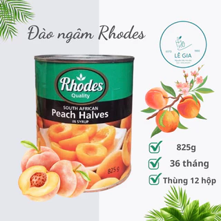 Đào ngâm RHODES lon 825g