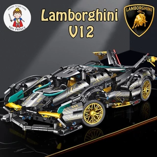 ĐỒ CHƠI LẮP RÁP MÔ HÌNH ĐIỀU KHIỂN TỪ XA SIÊU XE LAMBORGHINI VISION GT V12 BLACK BEE JKC7105