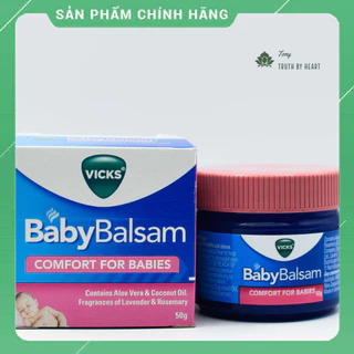 Dầu bôi ấm ngực Vick Baby Balsam Úc, giữ ấm cho bé 50g