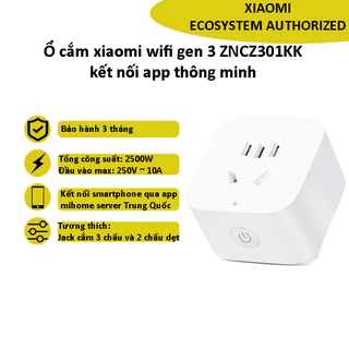 Ổ cắm xiaomi wifi gen 3 kết nối app thông minh - Shop MI Ecosystem Authorized