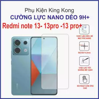 Cường lực Redmi note 13 / note13pro / note13pro+ Dán cường lực dẻo 9H+