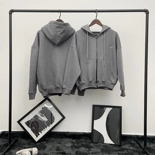 Hoodie Zip Boxy Slyder Studio Nỉ Bông