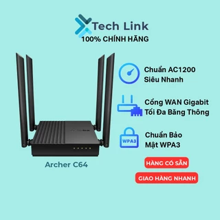 Bộ Phát Wifi TP-Link Archer C64 / A64 Băng Tần Kép Chuẩn AC1200