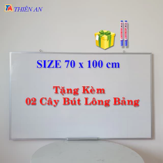 Bảng Viết Bút Lông Bảng Trắng Viết Bút Lông Treo Tường SIZE 70x100 cm - TẶNG 2 BÚT LÔNG BẢNG Bảng Mica Trắng Thiên An