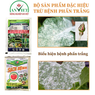 Trừ bệnh phấn trắng trên ớt, cà chua, dâu tây, mận, đào, hoa hồng, hoa mai vàng, cam, quýt, bưởi azosaic16 + Sb 30.5g