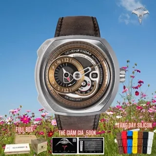 Đồng Hồ Cơ Nam Sevenfriday Q2/02, Máy Miyota Nhât Bảo Hành 2 Năm, Full Box Hộp, Sách, Thẻ, Khăn, Dây PSticker