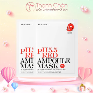 Mặt Nạ SONATURAL PH 5.5 Red Ampoule Mask 30ml/miếng