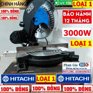 Máy Cắt Nhôm Trực Tiếp HITACHI 255mm 3000W MADE IN JAPAN Chất Lượng Cực Tốt, Dầy Đồng 100%