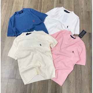 Áo len dệt kim thêu logo polo