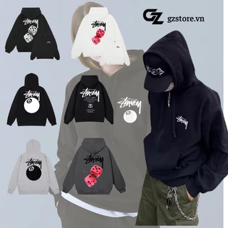 Áo hoodie chui Stussy mẫu mới bacsic nam nữ chất nỉ cao cấp form rộng chinh hãng logo in chất nỉ mềm GZ4112