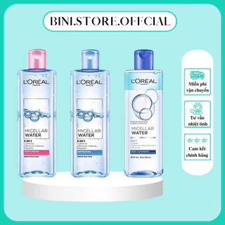 Nước Tẩy Trang L'Oreal Paris Micellar Water, Nước tẩy trang tươi Mát 3 In 1- Bini.store.official