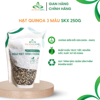 Hạt quinoa (diêm mạch) 3 màu Sức Khỏe Xanh 250g/túi - Nhập khẩu Peru Nam Mỹ chính hãng