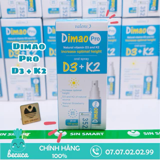 Dimao Pro D3K2 - Tăng chiều cao vượt trội cho trẻ từ 0-12 tuổi