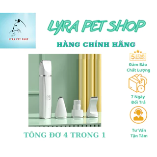 Tông đơ cắt lông cho thú cưng 4 trong 1, tăng đơ tỉa lông chó mèo