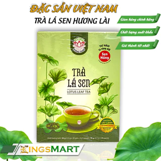 Trà Lá Sen Hoa Lài - Thương hiệu Ba Tre - Đặc sản Đồng Tháp - Hộp 50g - Kingsmart