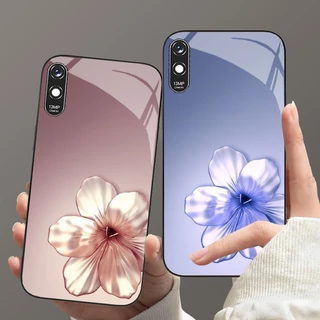 Ốp Lưng XIAOMI REDMI 9A Mặt lưng cường Lực Họa Tiết