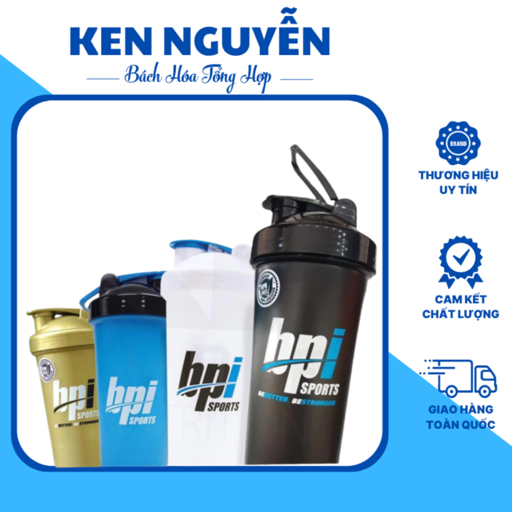 Bình Lắc Sữa Shaker Bpi 600ml Tiện Lợi