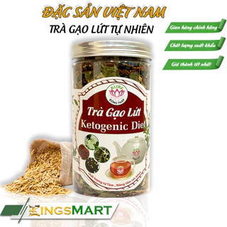 Trà Gạo Lứt KETOGENIC DIET - Thương hiệu Ba Tre - Đặc sản Đồng Tháp - Hộp 500g - Kingsmart