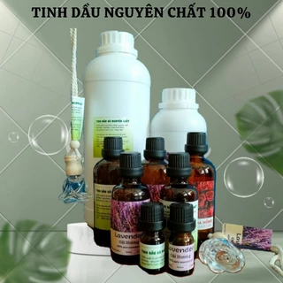 Tinh dầu nguyên chất thiên nhiên, tinh dầu sả chanh, lavender oải hương, hoa hồng, treo xe