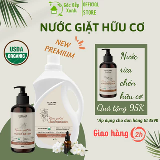 Nước Giặt Hữu Cơ An Toàn Cho Bé Sơ Sinh ECOCARE 500ml-2L-4L Bồ Hòn Lên Men Kết Hợp Tinh Dầu Hoa Nhài Thơm Mát Nhẹ Dịu