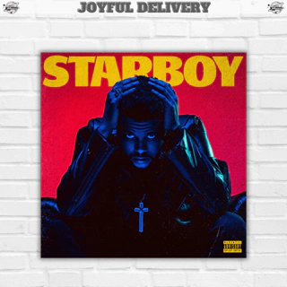 Poster album của The Weeknd, áp phích dán tường album Starboy decor phòng bền màu chống thấm nước