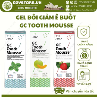 Gel bôi giảm ê buốt có thành phần Calci và Phosphate Tooth Mousse GC - Ozystore