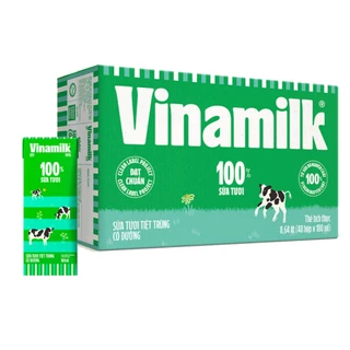 THÙNG 48 HỘP 180ML SỮA TƯƠI TIỆT TRÙNG VINAMILK (48 hộp x 180ml)